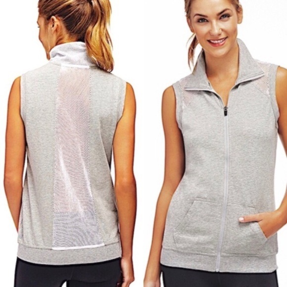 Fabletics Temecula grey mesh vest - Picture 1 of 8